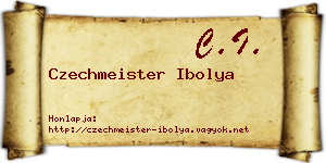 Czechmeister Ibolya névjegykártya