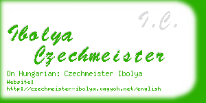 ibolya czechmeister business card